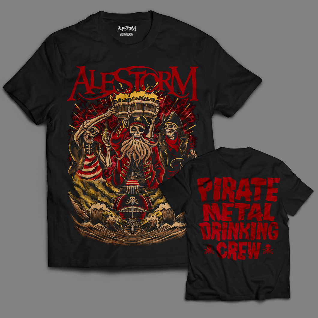 'Pirate Metal Drinking Crew' T-Shirt