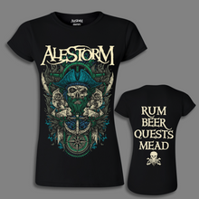 Load image into Gallery viewer, &#39;Rum Beer Quests Mead&#39; Girlie Shirt
